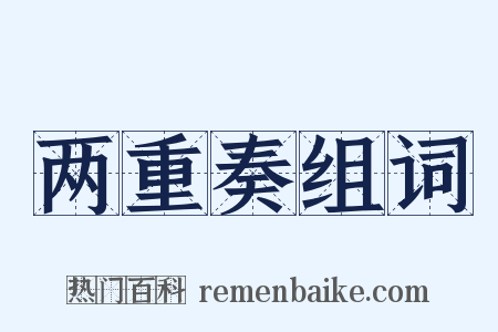 两重奏组词是什么意思的图片